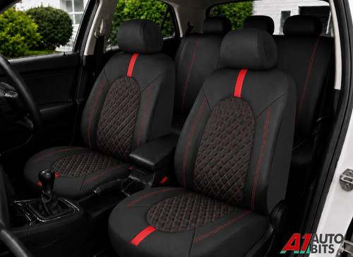 Coprisedili set completo rosso - set,