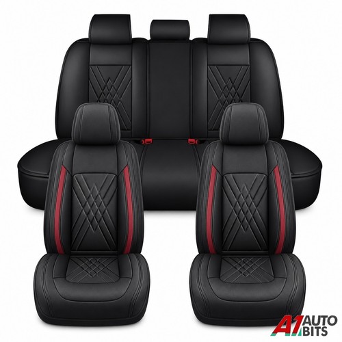 Nero rosso ecopelle set - nero,